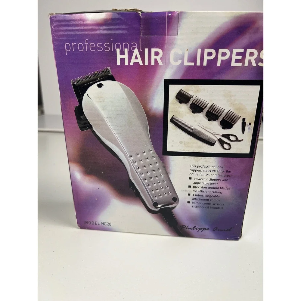 Philippe‎ Amiel HC38 Professional Electric Hair Clippers Multi Cut Accessories
